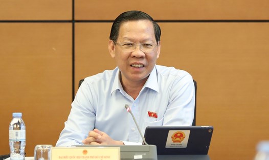 Đại biểu Phan Văn Mãi - Chủ tịch Ủy ban Nhân dân Thành phố Hồ Chí Minh. Ảnh: Phạm Đông