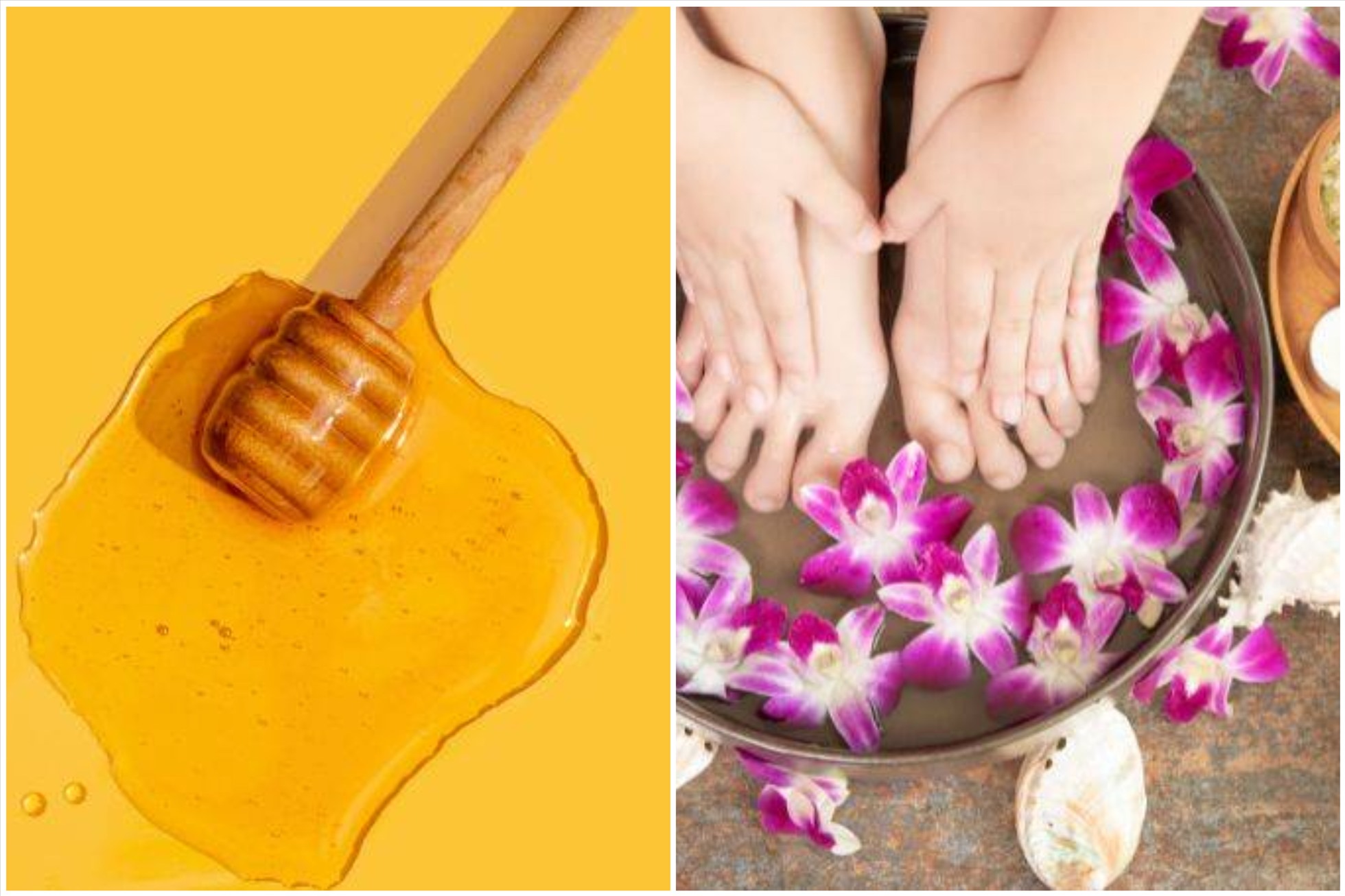 Mặt nạ ủ chân tự nhiên để loại bỏ lớp da khô cứng. Đồ hoạ: Thanh Thanh