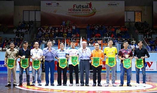 Giải futsal Sinh viên khu vực Tây Nguyên 2023 chính thức khai mạc tại tỉnh Đắk Lắk. Ảnh: VFF