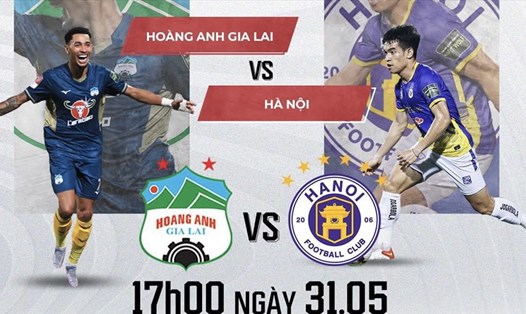 Câu lạc bộ Hoàng Anh Gia Lai tiếp đón Hà Nội tại vòng 10 V.League 2023. Ảnh: FPT Play