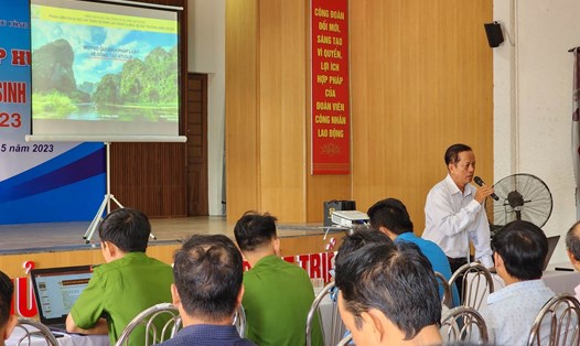 Công đoàn Khu công nghệ cao và các Khu công nghiệp Đà Nẵng đã tổ chức hội nghị tập huấn an toàn vệ sinh lao động năm 2023 . Ảnh: Thuỳ Trang