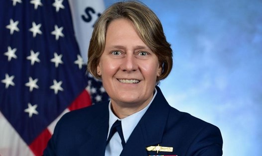 Đô đốc Linda L. Fagan. Ảnh: Tuần duyên Mỹ