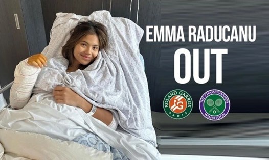 Emma Raducanu chắc chắn vắng mặt tại Frech Open và Wimbledon năm nay, trong khi khả năng dự US Open cũng không nhiều. Ảnh: Inside Sport