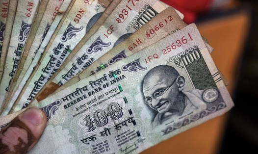 Đồng rupee Ấn Độ. Ảnh: Xinhua