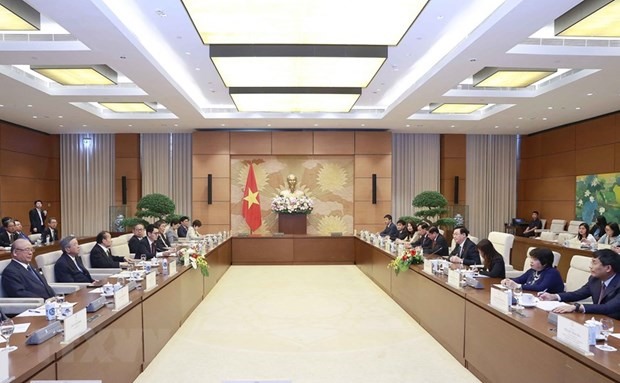 Quang cảnh buổi tiếp. Ảnh: TTXVN