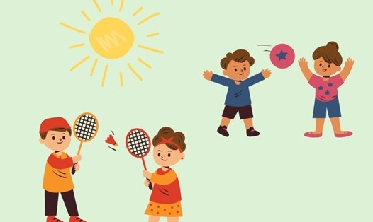 Khuyến khích trẻ chơi ngoài trời và bôi kem chống nắng có thể giúp đảm bảo rằng trẻ nhận đủ vitamin D. Đồ họa: Thanh Thanh