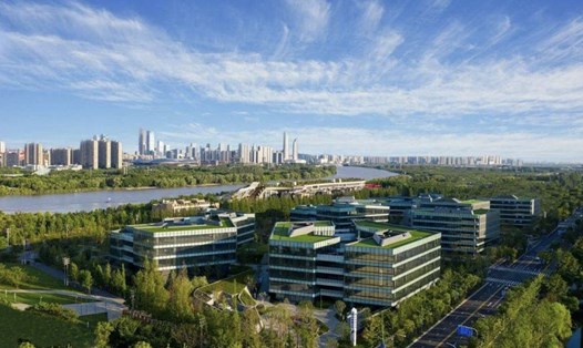Đảo Jiangxin. Ảnh:  Đảo Công nghệ cao Sinh thái Nam Kinh Singapore