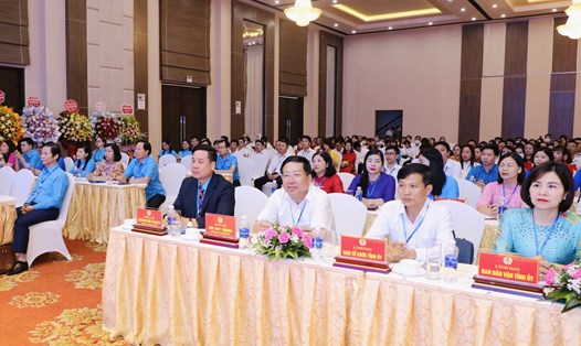 Các đại biểu dự Đại hội Công đoàn các KCN tỉnh Ninh Bình lần thứ IV, nhiệm kỳ 2023 - 2028. Ảnh: Diệu Anh
