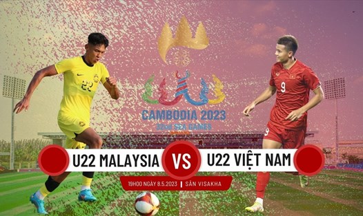 Trận đấu U22 Malaysia vs U22 Việt Nam diễn ra lúc 19h00 ngày 8.5. Đồ họa: Lê Vinh