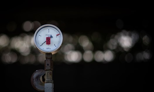 Đồng hồ đo áp suất ở đường ống dẫn dầu Druzhba. Ảnh: AFP