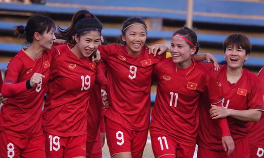 Đội tuyển nữ Việt Nam tự tin giành vé bán kết. Ảnh: Nguyễn Đăng