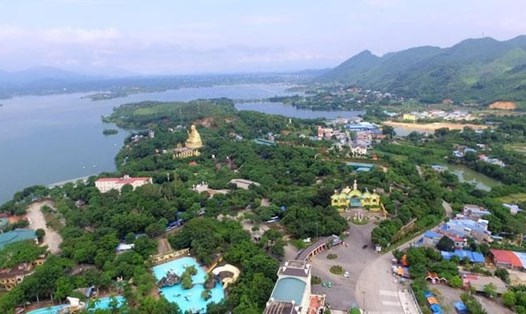Xã Tân Thái (Đại Từ) nơi sẽ đầu tư xây dựng dự án sân golf đầu tiên của tỉnh Thái Nguyên. Ảnh: Công thông tin Thái Nguyên.