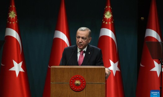 Tổng thống Thổ Nhĩ Kỳ Recep Tayyip Erdogan. Ảnh: Xinhua