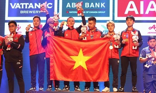 Đội tuyển Đột Kích mang vàng về cho Việt Nam tại SEA Games 32.  Ảnh: Phương Thảo