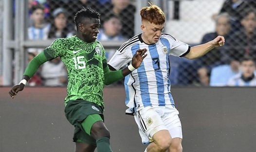U20 Argentina bị loại tại U20 World Cup 2023 sau thất bại 0-2 trước U20 Nigeria ở bvofng 1/8. Ảnh: LĐBĐ Argentina