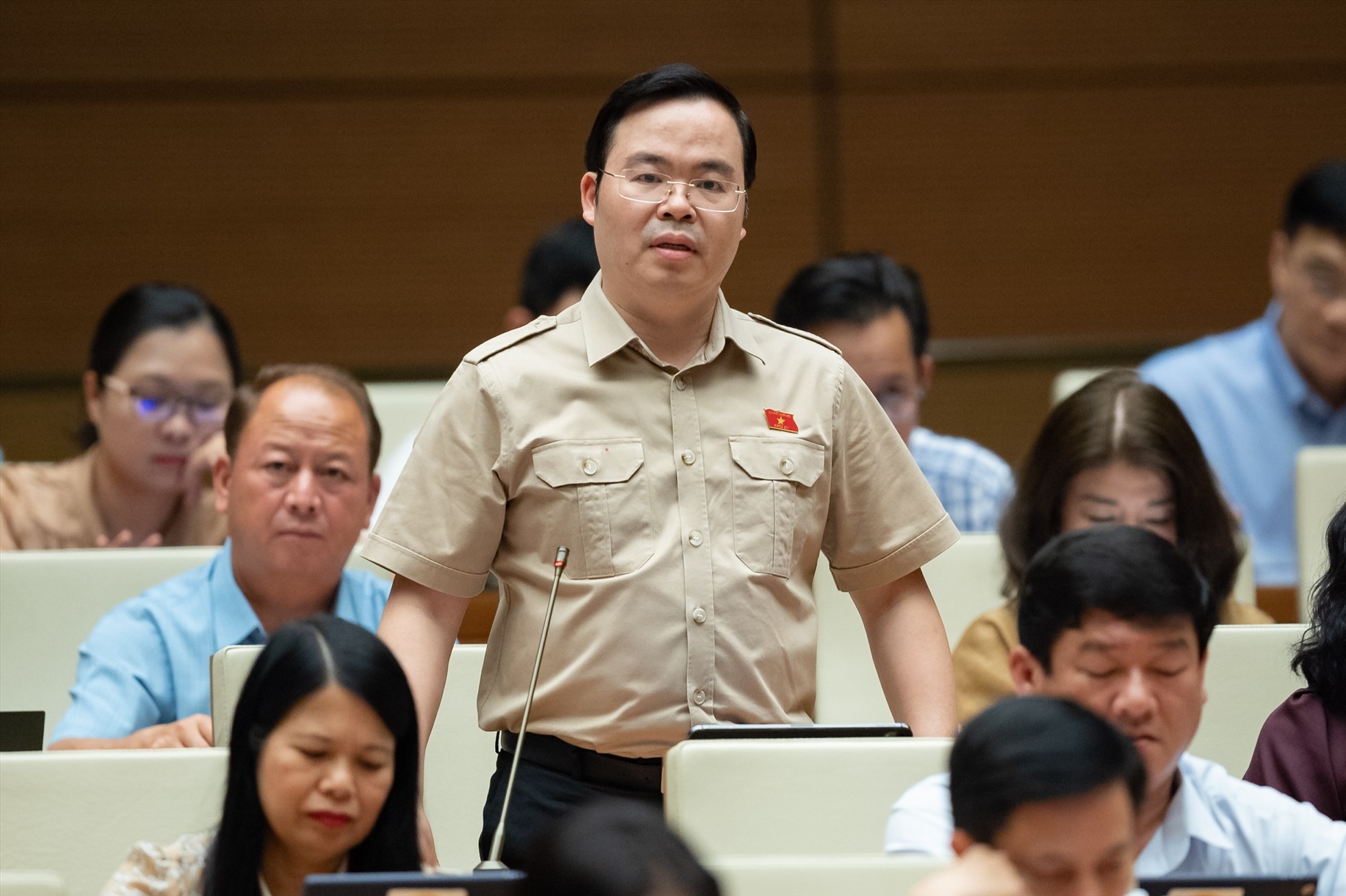 Đại biểu Trần Văn Khải - Đoàn ĐBQH tỉnh Hà Nam. Ảnh: Phạm Thắng/QH