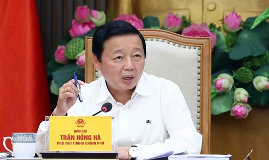 Phó Thủ tướng Trần Hồng Hà phát biểu. Ảnh: TTXVN