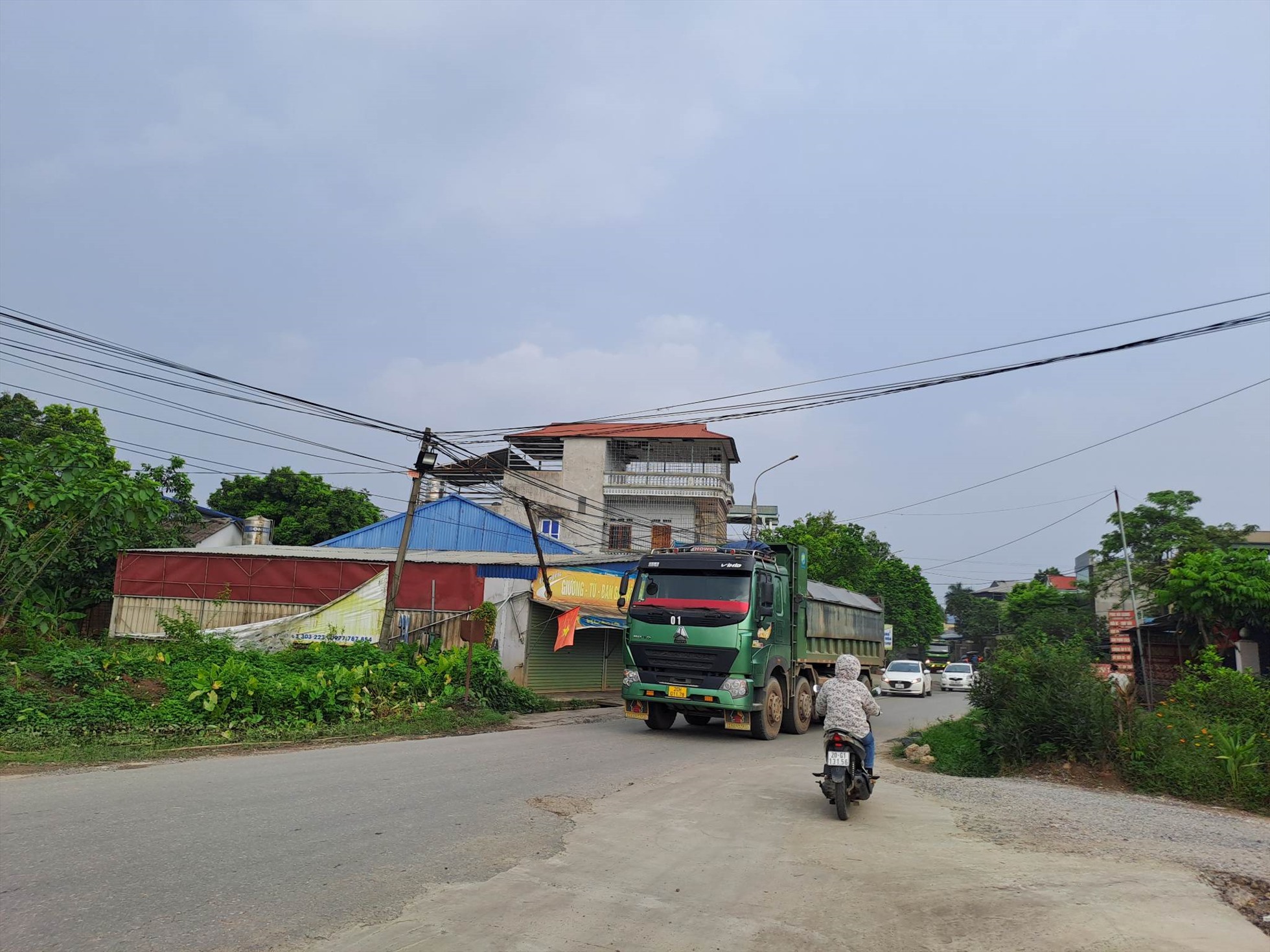 Điểm đen giao thông tại khu vực đường tròn Bắc Sơn TP Thái Nguyên. Ảnh: Minh Hạnh