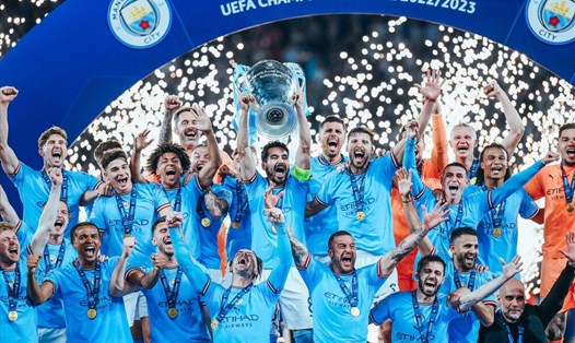 Manchester City là chủ nhân của chức vô địch Champions League 2022-2023.  Ảnh: MCFC