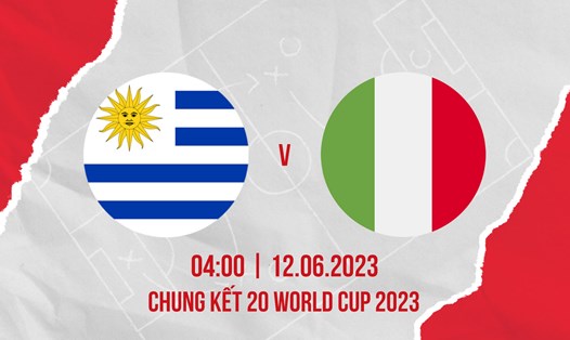 U20 Uruguay và U20 Italy đối đầu trong trận chung kết U20 World Cup 2023. Đồ họa: Chi Trần.