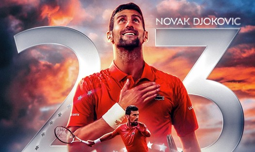 Novak Djokovic lần thứ 23 giành Grand Slam. Ảnh: Roland Garros