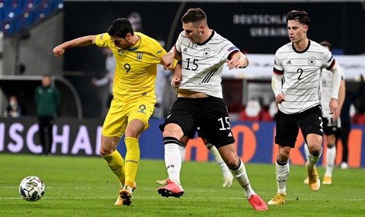 Tuyển Đức (áo trắng) thắng 4 trong 5 trận gần nhất gặp tuyển Ukraine. Ảnh: UEFA