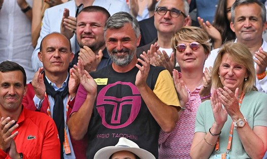 Huấn luyện viên Goran Ivanisevic luôn sát cánh và ủng hộ Novak Djokovic. Ảnh: ATP Tour