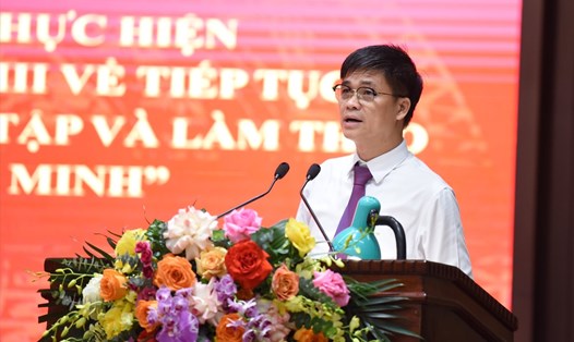 Ông Ngọ Duy Hiểu - Phó Chủ tịch Tổng Liên đoàn Lao động Việt Nam. Ảnh: Ái Vân