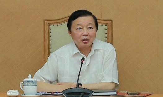 Phó Thủ tướng Trần Hồng Hà phát biểu tại buổi làm việc. Ảnh: VGP