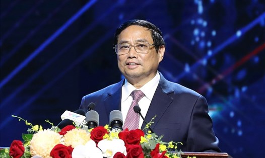 Thủ tướng Phạm Minh Chính tham dự và phát biểu chỉ đạo tại chương trình. Ảnh: Trung Đỗ