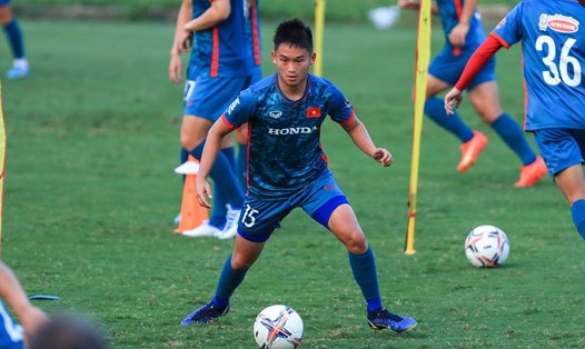 Andrej Nguyễn An Khánh để lại dấu ấn đầu tiên trong màu áo U23 Việt Nam. Ảnh: Minh Dân