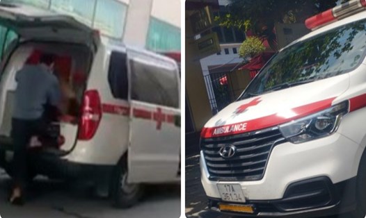 Sở Y tế Thái Bình chỉ đạo Bệnh viện Đa khoa tỉnh xác minh làm rõ, xử lý nghiêm vụ xe cứu thương "dù" công khai đón bệnh nhân trong bệnh viện. Ảnh: Nam Hồng