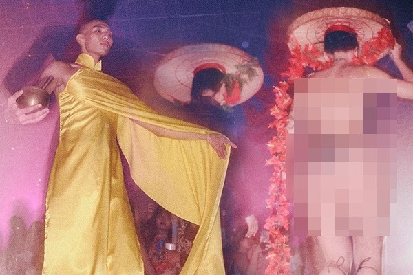 Show diễn áo yếm dung tục, phản cảm bị đề nghị xử phạt 85 triệu đồng. Ảnh: Chụp màn hình