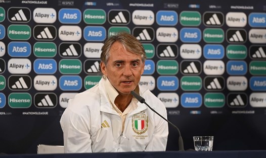 Huấn luyện viên Roberto Mancini thừa nhận bóng đá Italy đang thiếu chân sút chất lượng. Ảnh: LĐBĐ Italy