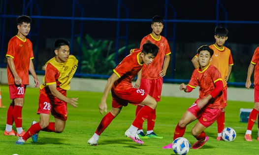 U17 Việt Nam sẵn sàng cho trận mở màn tại giải U17 châu Á 2023. Ảnh: VFF