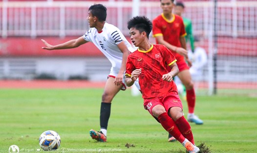 U17 Việt Nam gặp U17 Ấn Độ ở lượt trận đầu tiên tại giải U17 châu Á 2023. Ảnh: VFF