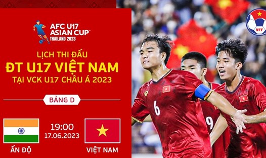 U17 Việt Nam đá trận ra quân gặp U17 Ấn Độ tại U17 châu Á 2023. Ảnh: VFF