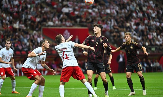 Kai Havertz (7) và đội tuyển Đức không thể biến cơ hội thành bàn thắng. Ảnh: LĐBĐ Đức