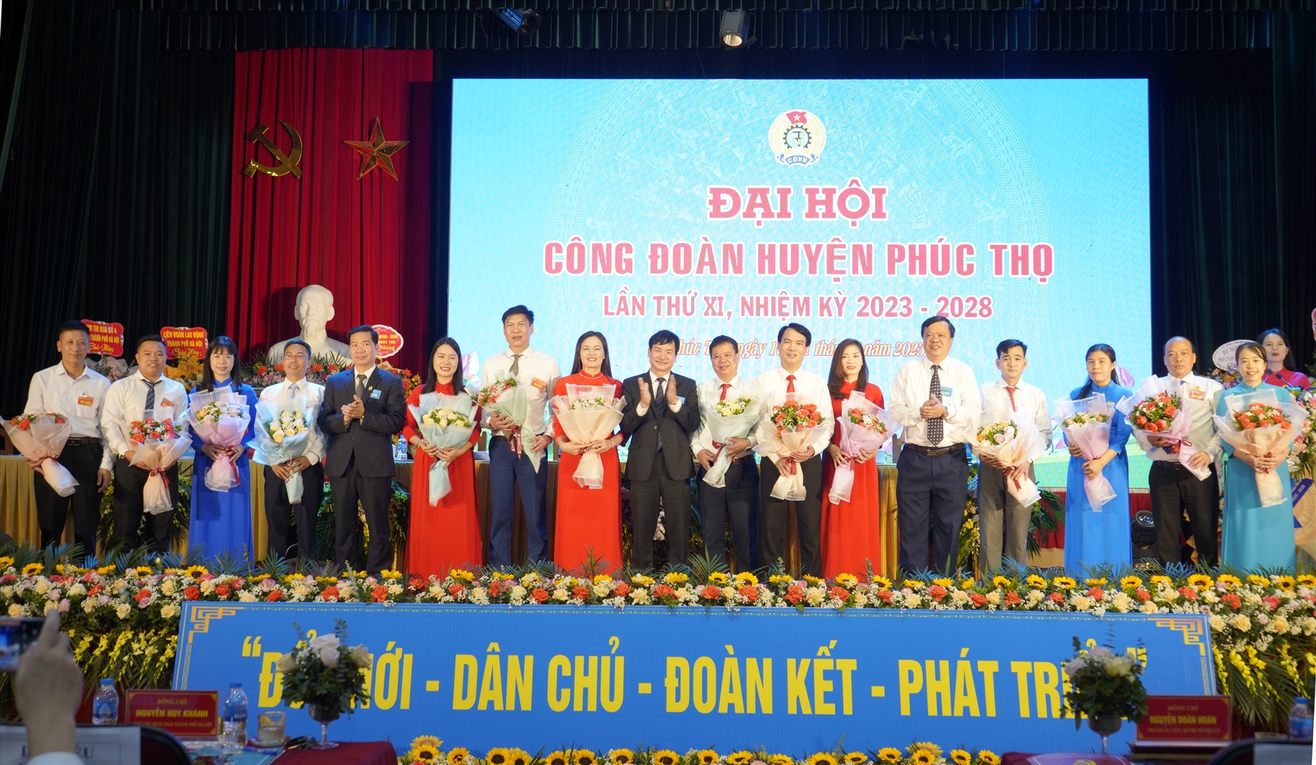 Đại hội Công đoàn huyện Phúc Thọ lần thứ XI, nhiệm kỳ 2023 - 2028. Ảnh minh hoạ: Hải Yến