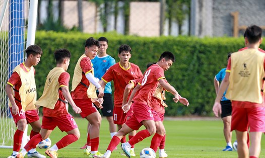 U17 Việt Nam gặp U17 Nhật Bản ở lượt trận thứ 2 bảng D giải U17 châu Á. Ảnh: VFF