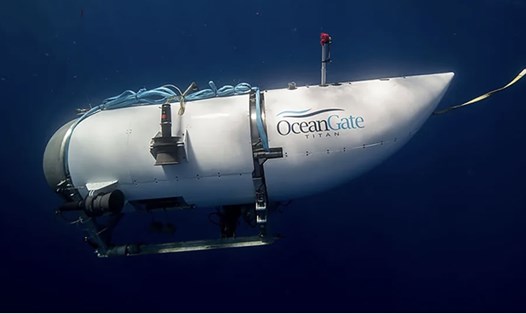 Tàu ngầm mất tích trong chuyến thám hiểm xác tàu đắm Titanic. Ảnh: OceanGate