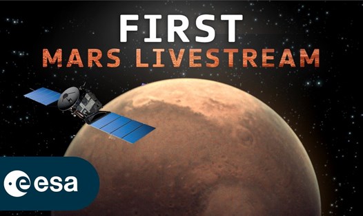 Xem livestream từ sao Hỏa trên kênh YouTube của ESA. Ảnh: ESA