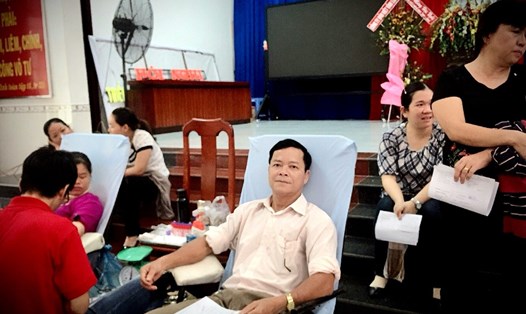 Ông Nguyễn Ngọc Đường đã 26 lần hiến máu tình nguyện. Ảnh: Hoàng Lộc