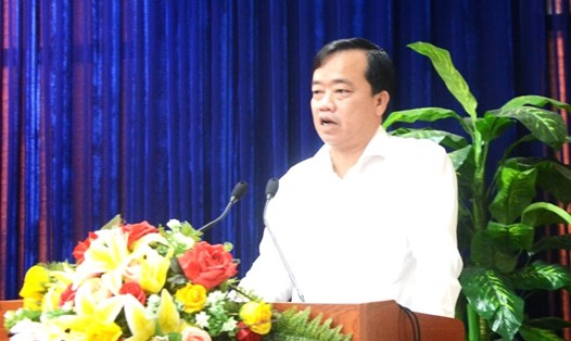 Chủ tịch UBND tỉnh Cà Mau Huỳnh Quốc Việt cho biết, sắp tới mỗi tuần gặp gỡ, đối thoại với doanh nghiệp một lần nhằm cải thiện chỉ số PCI cấp tỉnh. Ảnh: Nhật Hồ