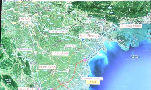 Tuyến đường cao tốc Ninh Bình - Hải Phòng có chiều dài khoảng 109 km. Ảnh: VGP