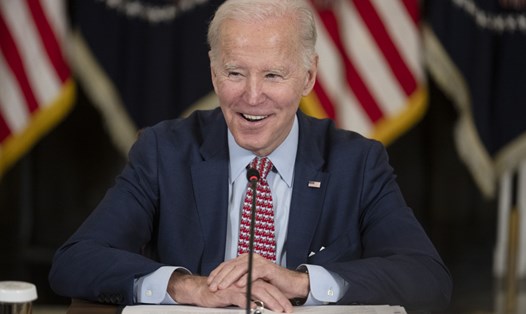Tổng thống Mỹ Joe Biden đã có cuộc gặp mặt với các giám đốc trong lĩnh vực trí tuệ nhân tạo. Ảnh: AFP