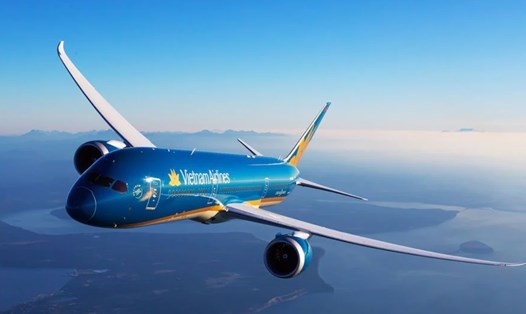 Vietnam Airlines xếp thứ 44 trong danh sách 100 hãng hàng không tốt nhất thế giới năm 2023 do Skytrax bình chọn. Ảnh: Vietnam Airlines