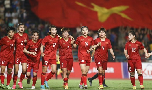 Với vị trí 32 thế giới, tuyển nữ Việt Nam xếp hạng 22 trong số 32 đội tuyển tham dự World Cup 2023. Ảnh: Thanh Vũ