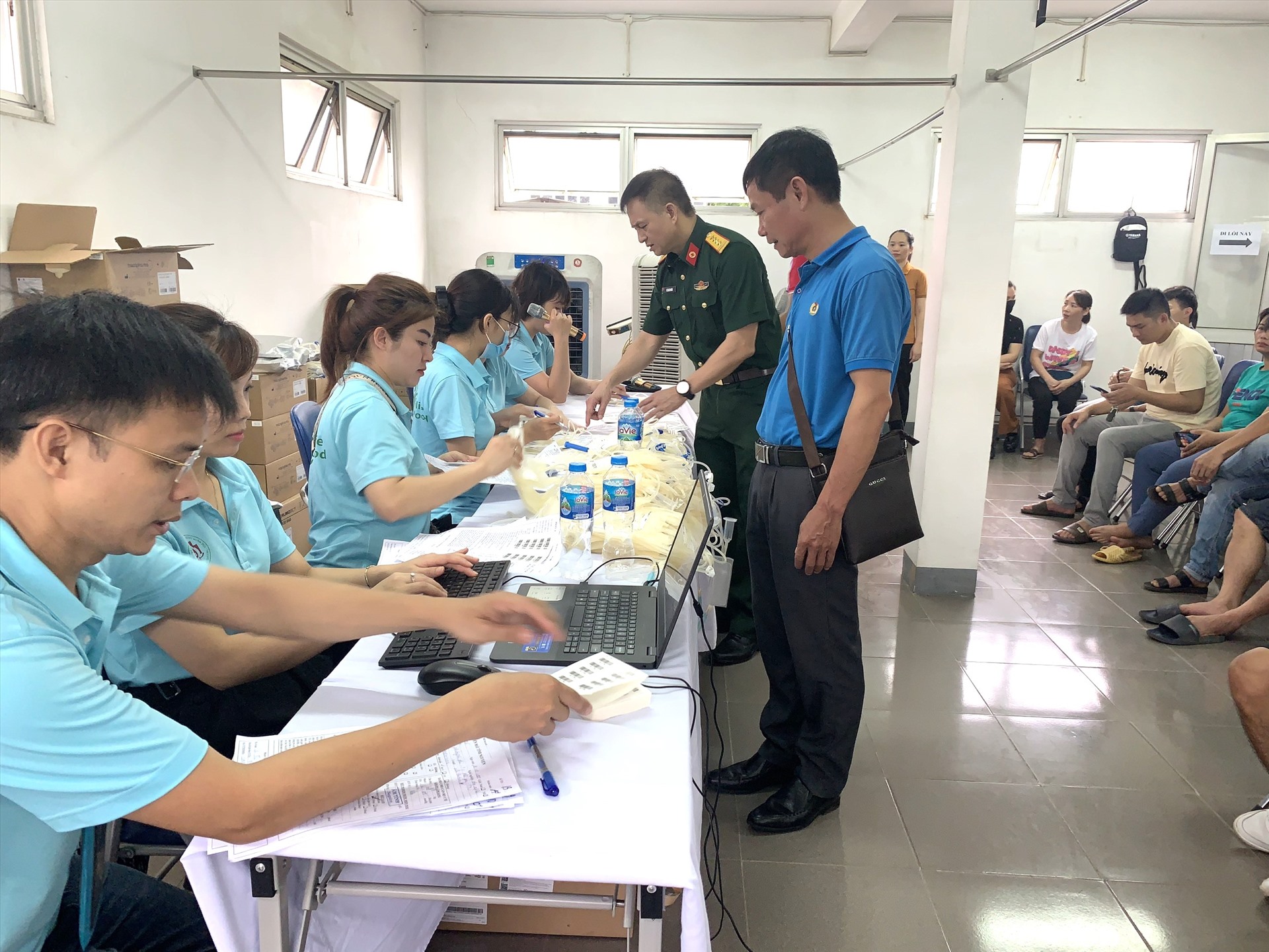 Công nhân Công ty TNHH Yamaha Motor Việt Nam hiến máu tình nguyện