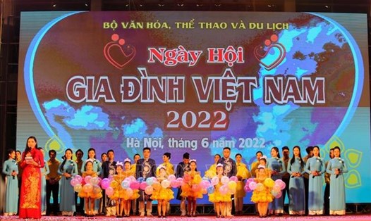Sự kiện Ngày hội Gia đình Việt Nam năm 2022. Ảnh: TTXVN